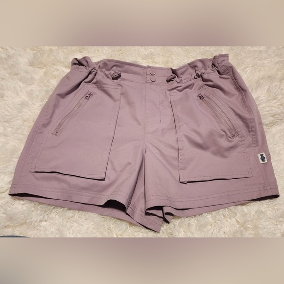 SHORE TO SUMMIT Women's Performance Paperbag Lavender Pull on Shorts Sz. S EUC - Picture 1 of 7